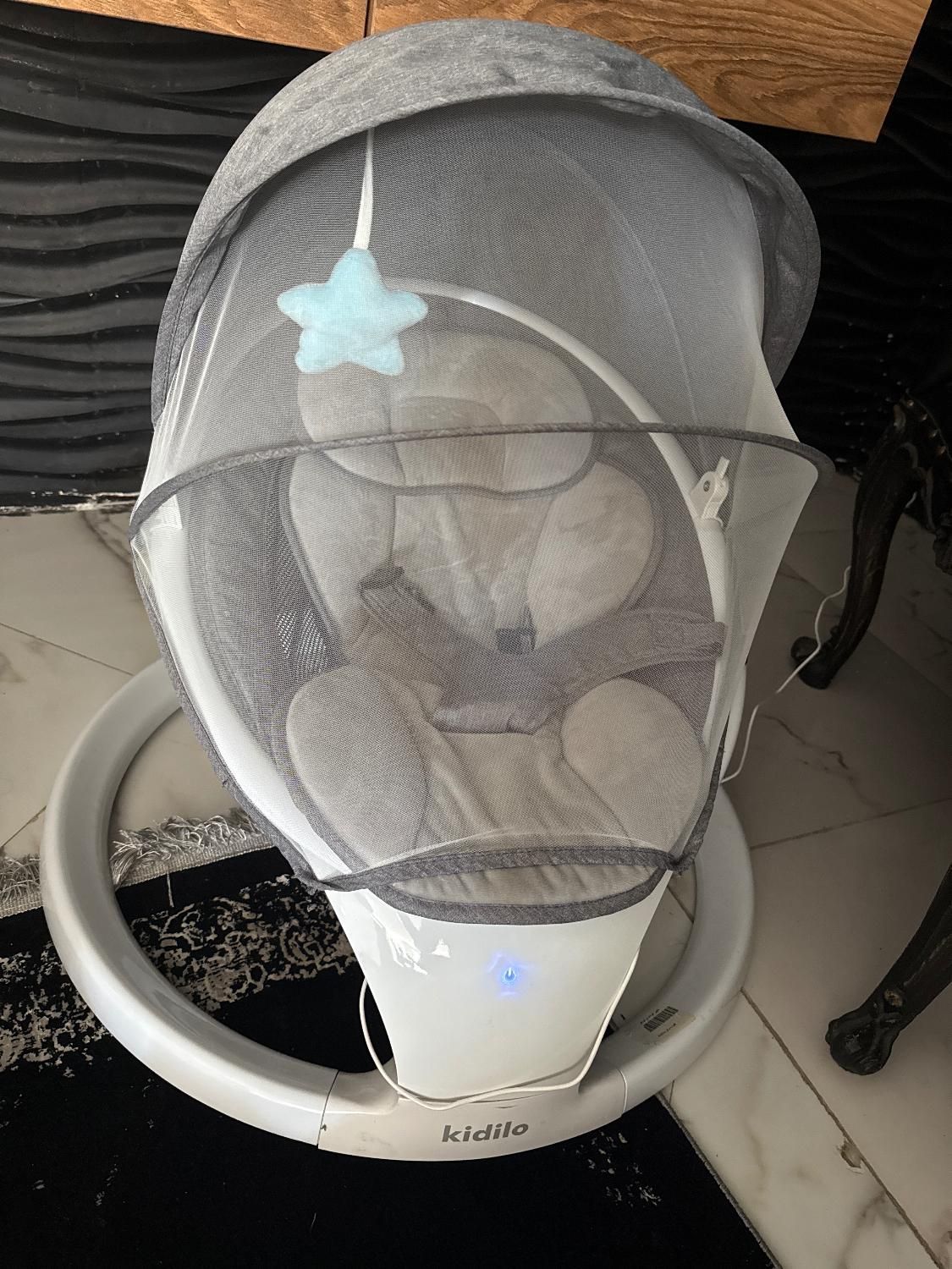 تاب و گهواره برقی Kidilo مدل Deluxe 4in1|تخت و صندلی بچه|چالوس, |دیوار