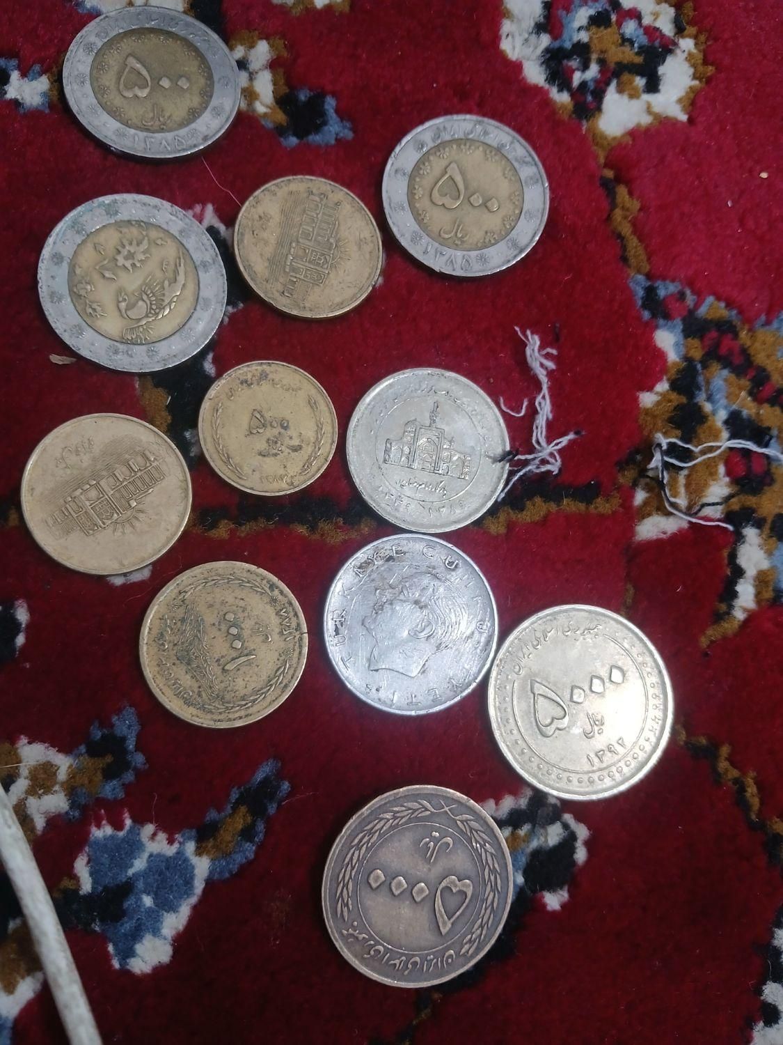 سکه های قدیمی|کلکسیون سکه، تمبر، اسکناس|میاندوآب, |دیوار