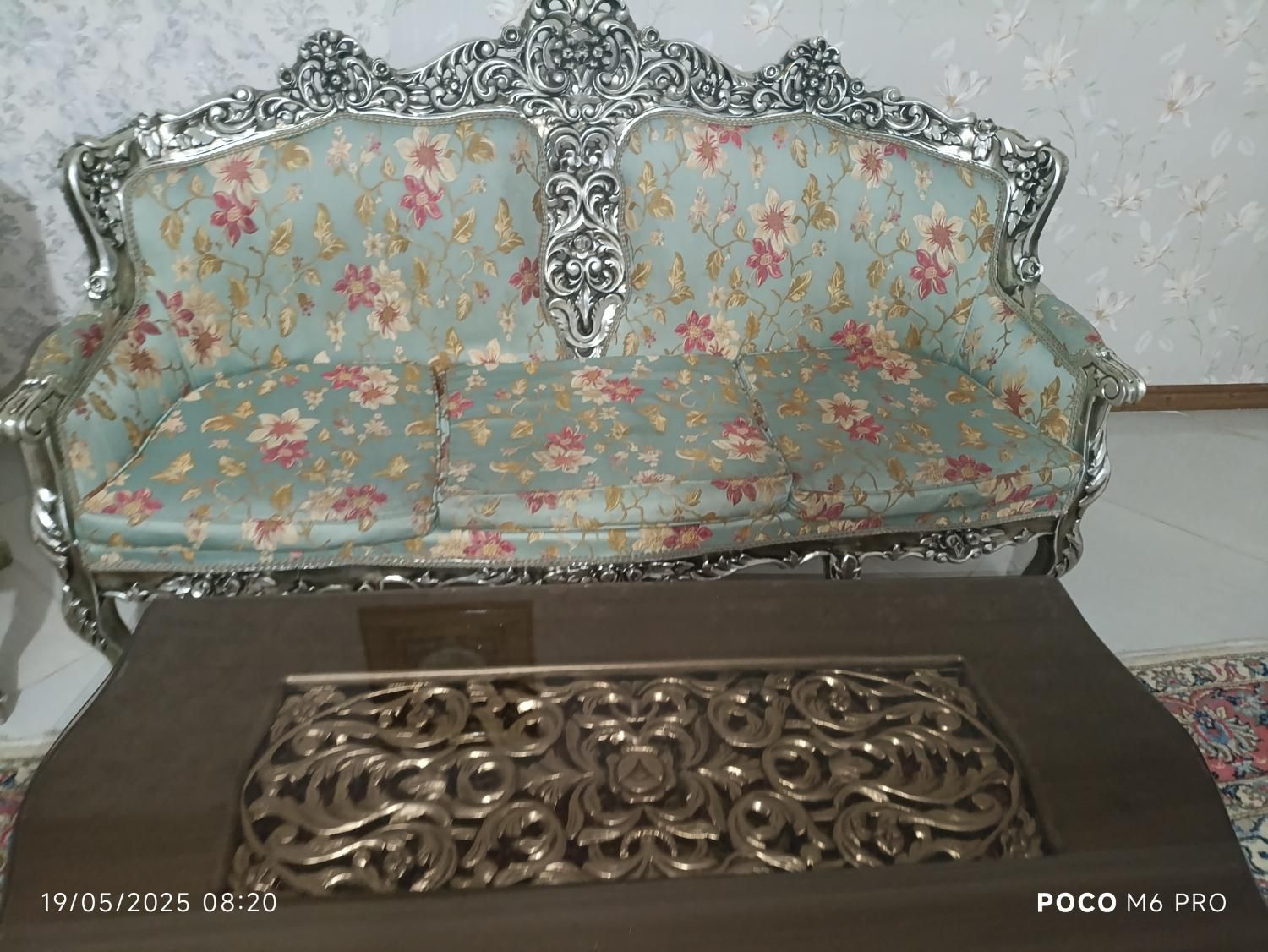 مبلمان 9نفره چوب گردو|مبلمان خانگی و میز عسلی|تهران, دروازه شمیران|دیوار