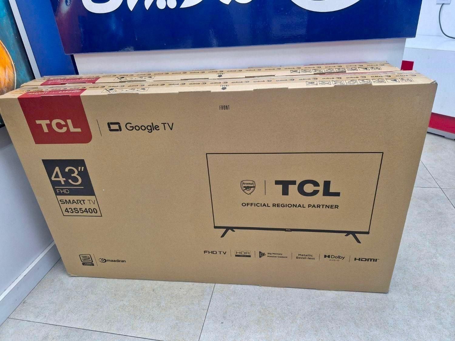 تلویزیون ال ای دی۴۳ تی سی ال TCL اندروید۱۱ 43S5400|تلویزیون و پروژکتور|تهران, امانیه|دیوار