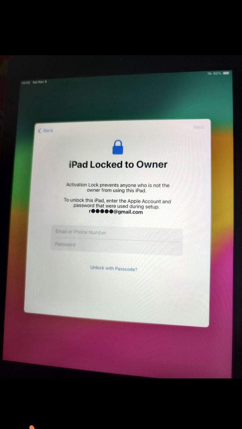 برداشتن قفل ایکلود ایپد  iCloud locked بایپس|تبلت|تهران, منیریه|دیوار