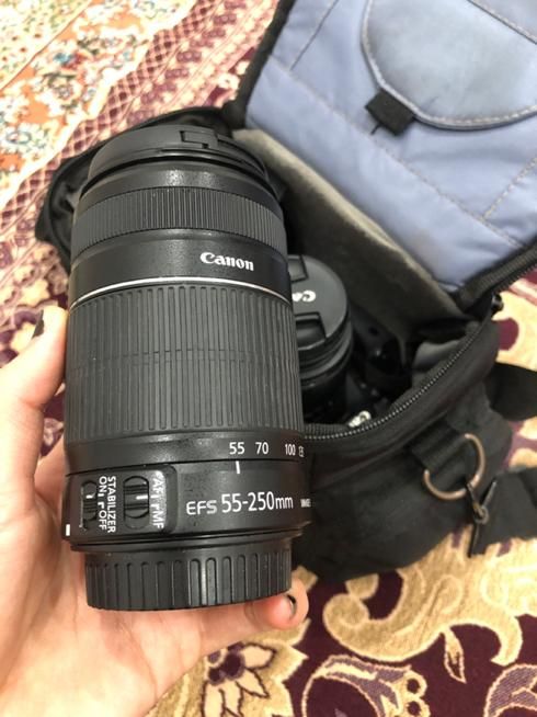 لنز canon 55-250 mm|دوربین عکاسی و فیلم‌برداری|تهران, بریانک|دیوار