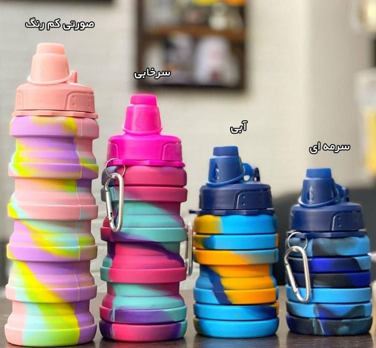قمقمه بطری آب سیلیکونی تاشو|ظروف نگهدارنده، پلاستیکی، یک‌بارمصرف|فیروزآباد (فارس), |دیوار