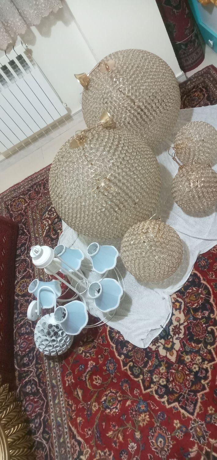 لوستر۸ و ۴ و ۳ شاخه|لوستر و چراغ آویز|تهران, جنت‌آباد شمالی|دیوار
