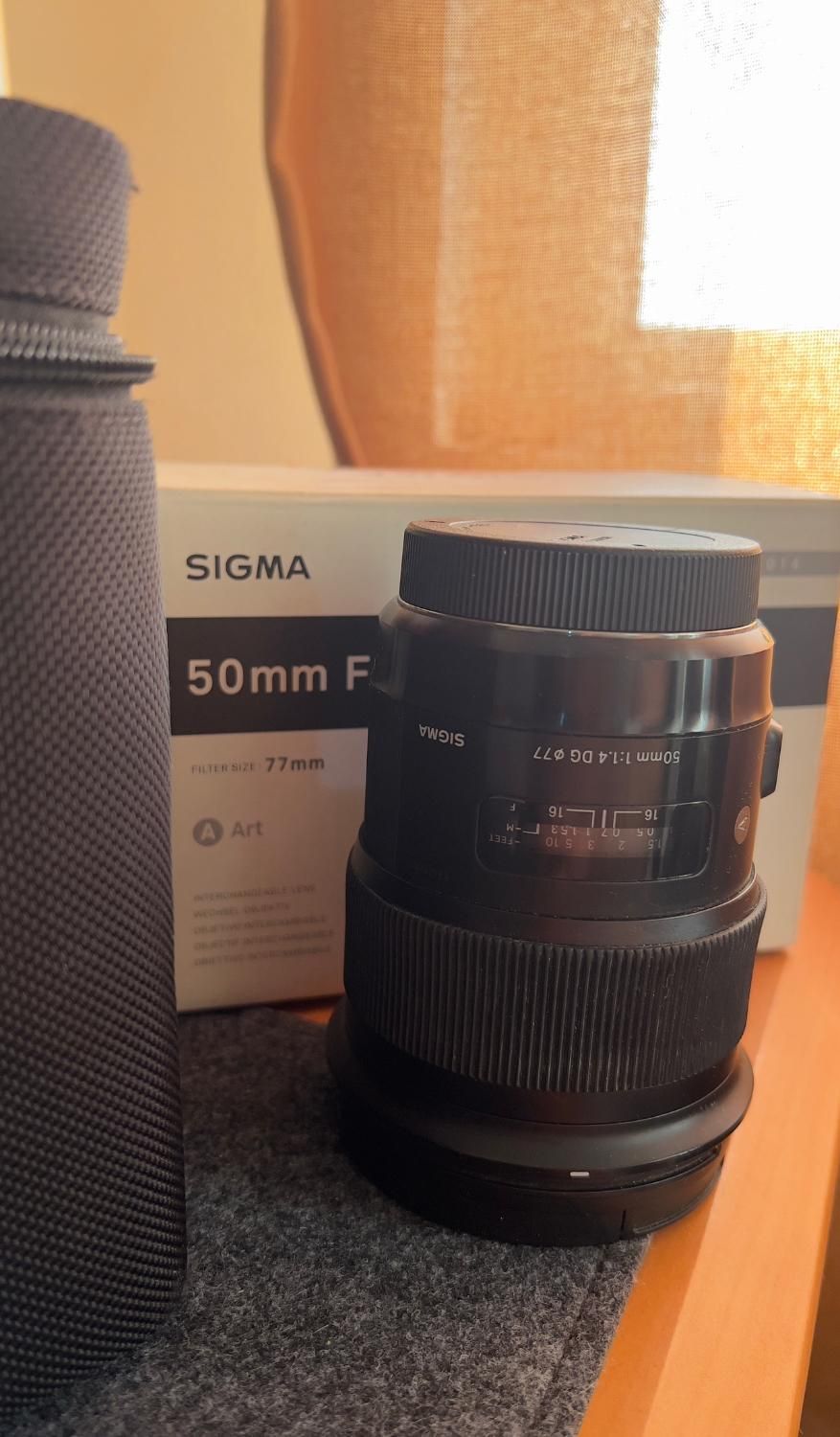 لنز sigma f1.4 ۵۰ art کنونی|دوربین عکاسی و فیلم‌برداری|تهران, اراج|دیوار