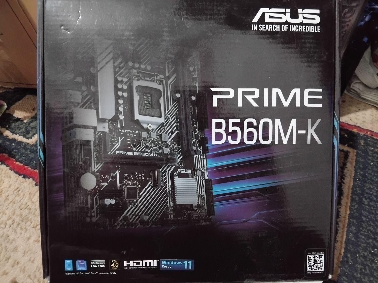 مادربرد ASUS Prime B560m-k|قطعات و لوازم جانبی رایانه|تهران, جردن|دیوار