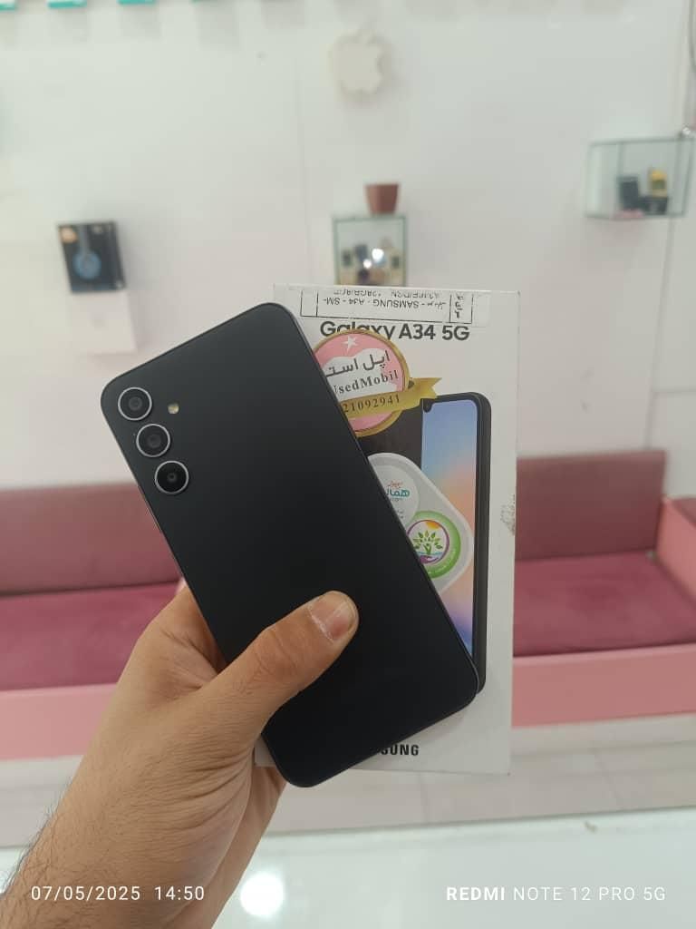سامسونگ Galaxy A34 با حافظهٔ ۱۲۸ گیگابایت|موبایل|تهران, استاد معین|دیوار