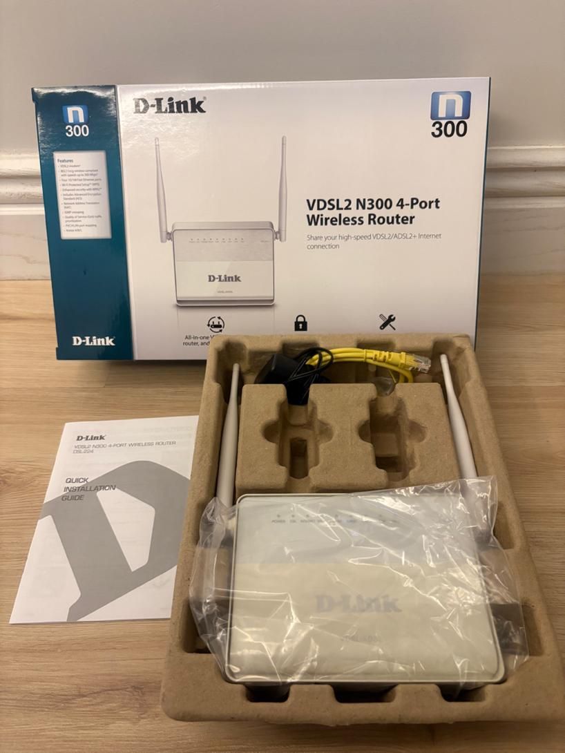 مودم روتر+VDSL2/ADSL2 مدل N300 DSL-224 دی لینک|مودم و تجهیزات شبکه|تهران, جماران|دیوار