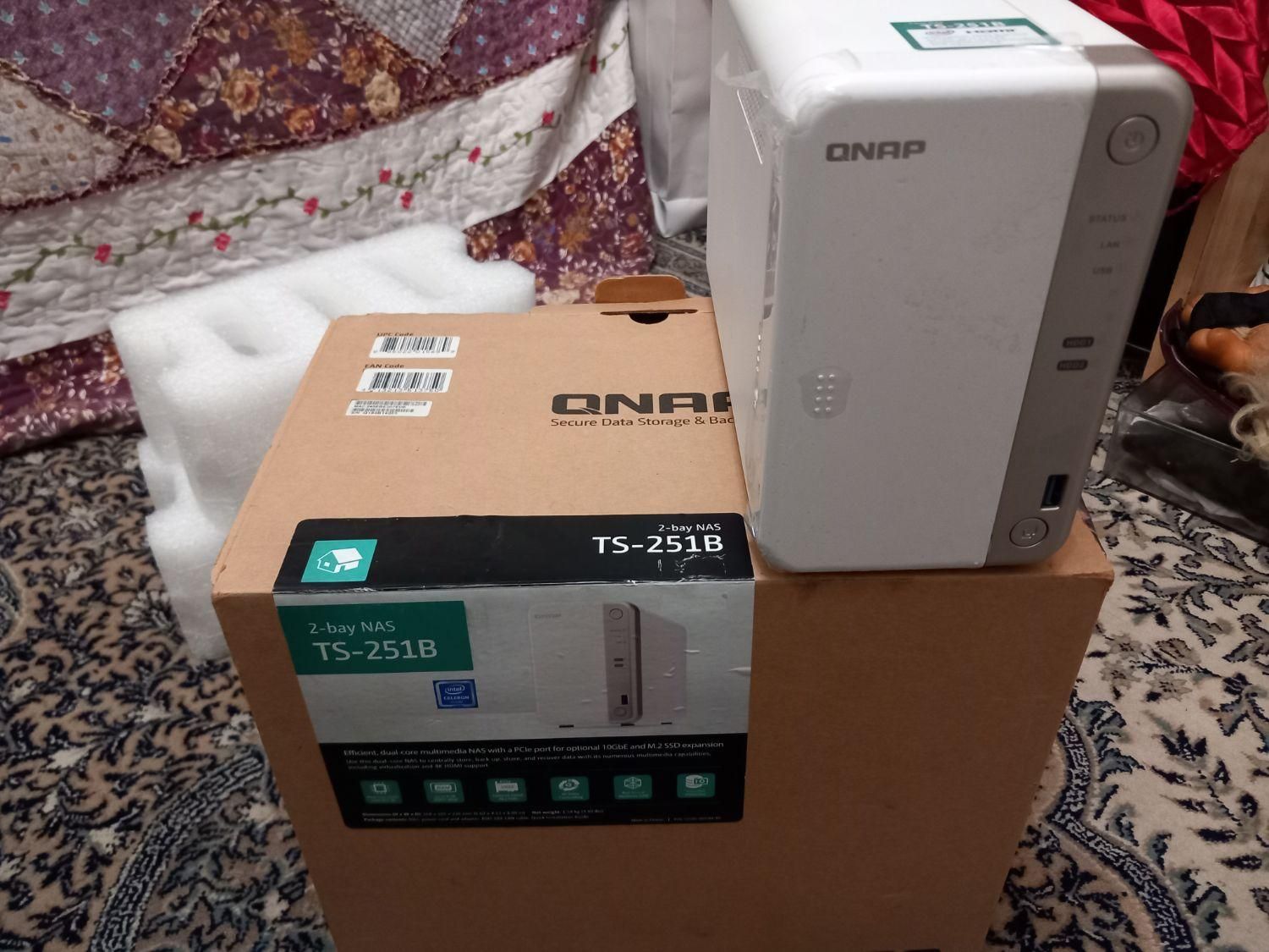 کیونپ  Qnap ts-251b  با دوعدد هارد ۱۰ گیگ red|قطعات و لوازم جانبی رایانه|تهران, تجریش|دیوار