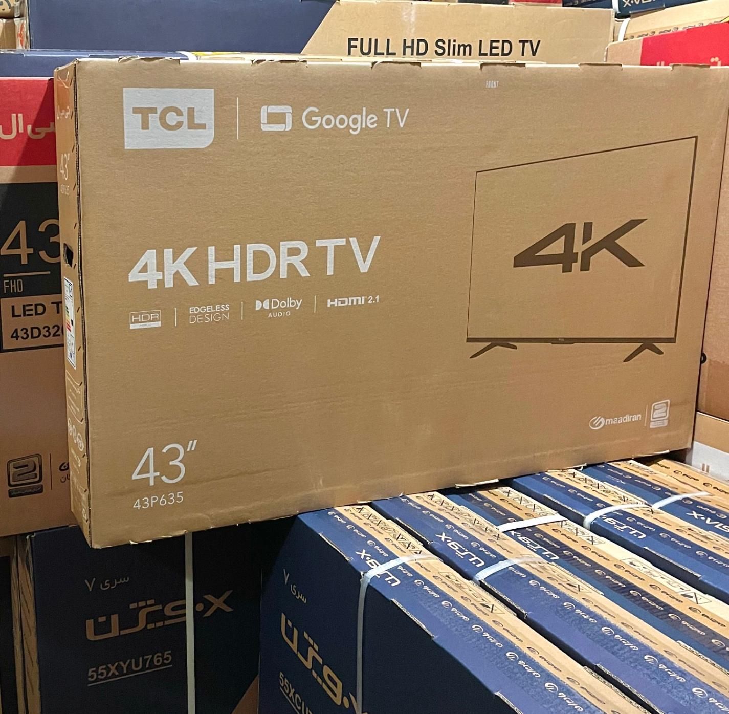 تلویزیون ال ای دی ۴۳ TCL فورکی 4K تی سی ال 43P635|تلویزیون و پروژکتور|تهران, امانیه|دیوار