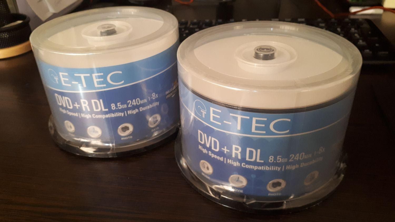 پک ۵۰ تایی DVD 9   E-TEK  8.5 GB|پخش‌کننده DVD و ویدیو|تهران, پیروزی|دیوار