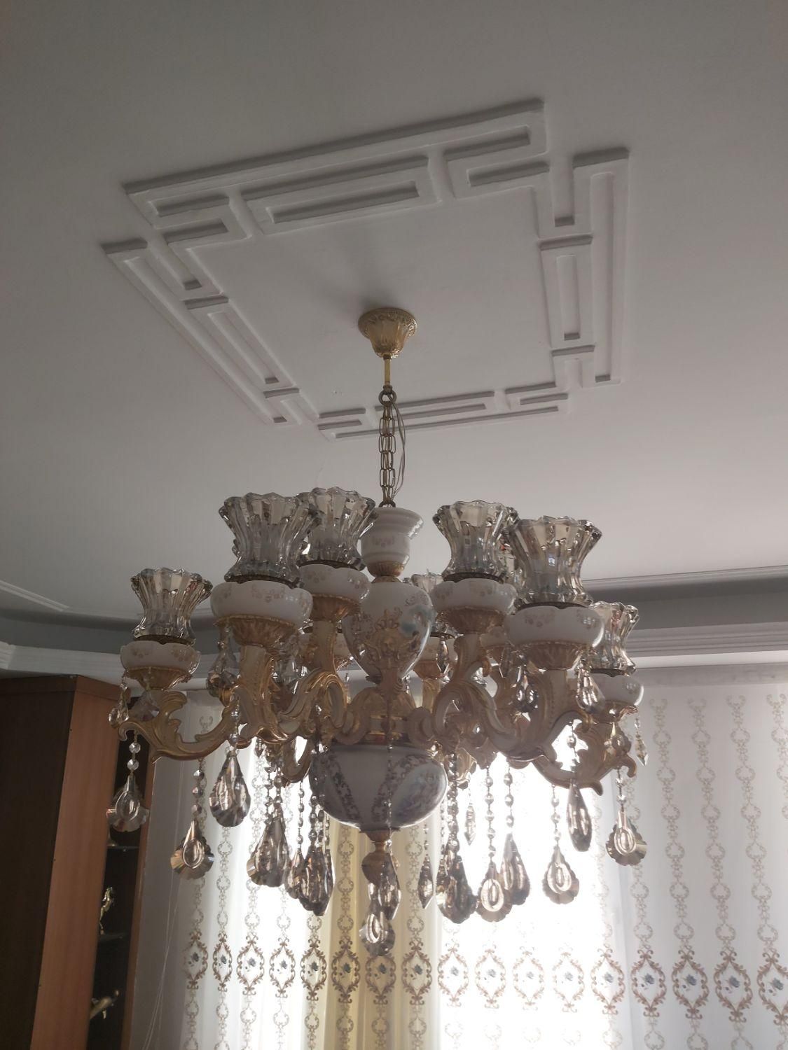 لوستر برنجی|لوستر و چراغ آویز|تهران, جنت‌آباد مرکزی|دیوار