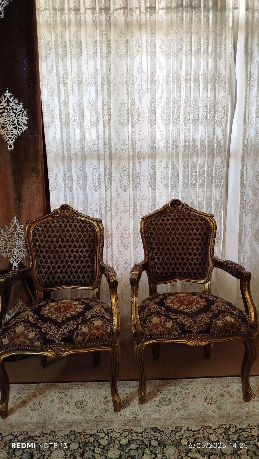 مبل سلطنتی 9 نفره چوب گردو|مبلمان خانگی و میز عسلی|تهران, لویزان|دیوار