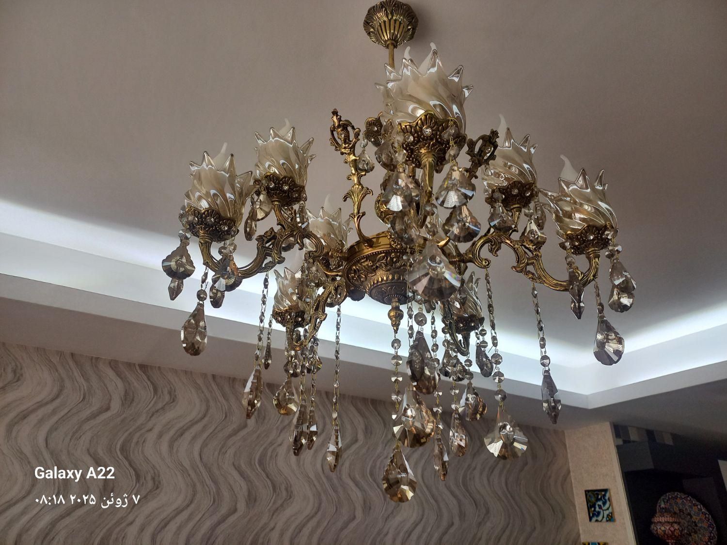 دو عدد لوستر برنز|لوستر و چراغ آویز|پردیس, |دیوار