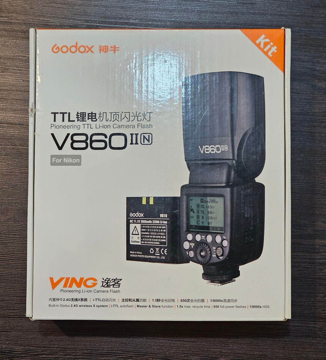 فلش گودوکس godox v860ii|دوربین عکاسی و فیلم‌برداری|تهران, پونک|دیوار