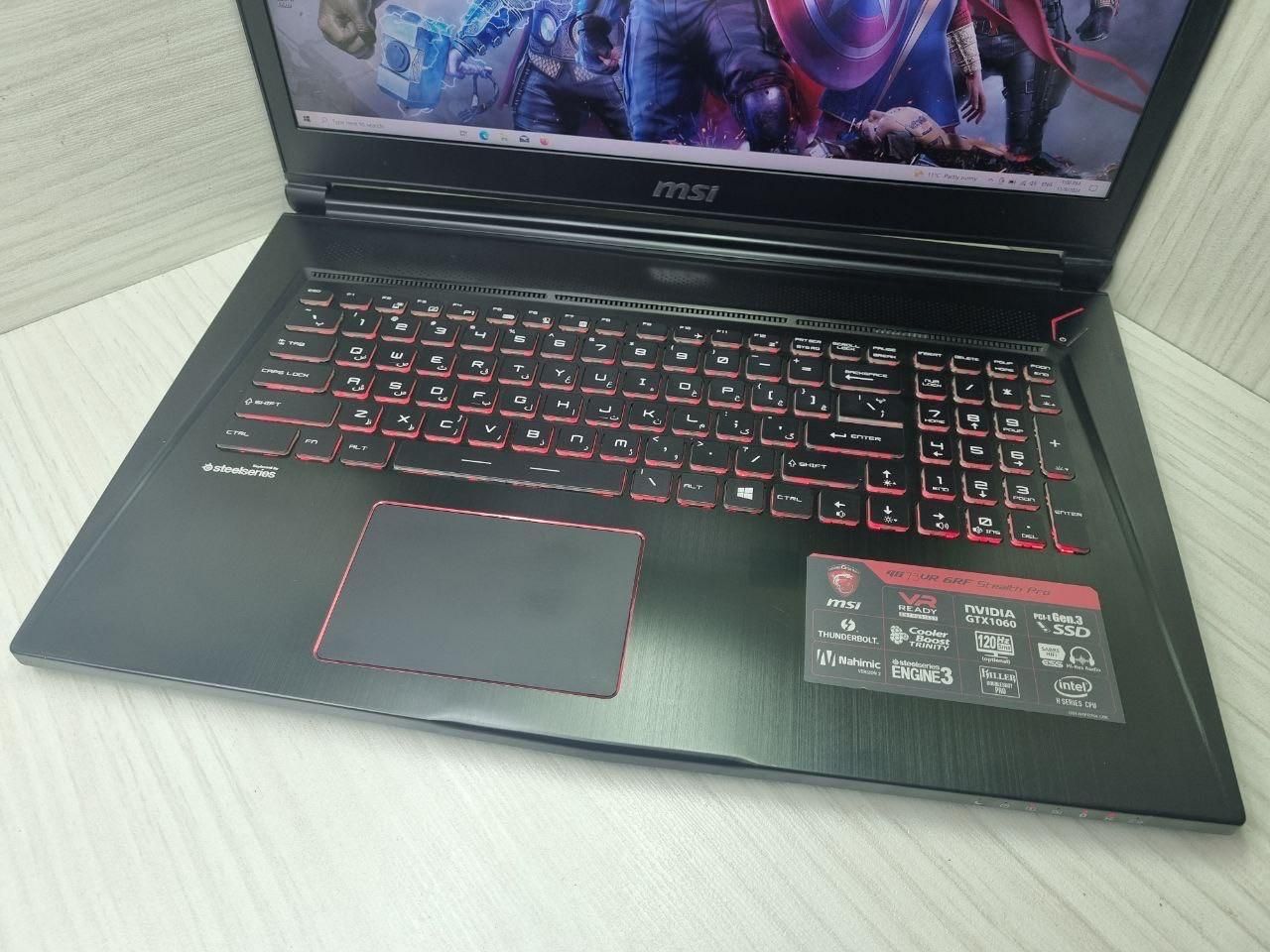 گیمینگ قدرتمندMsi Gaming Gs73V i7 گرافیک ۶ Gtx1060|رایانه همراه|تهران, باغ فیض|دیوار