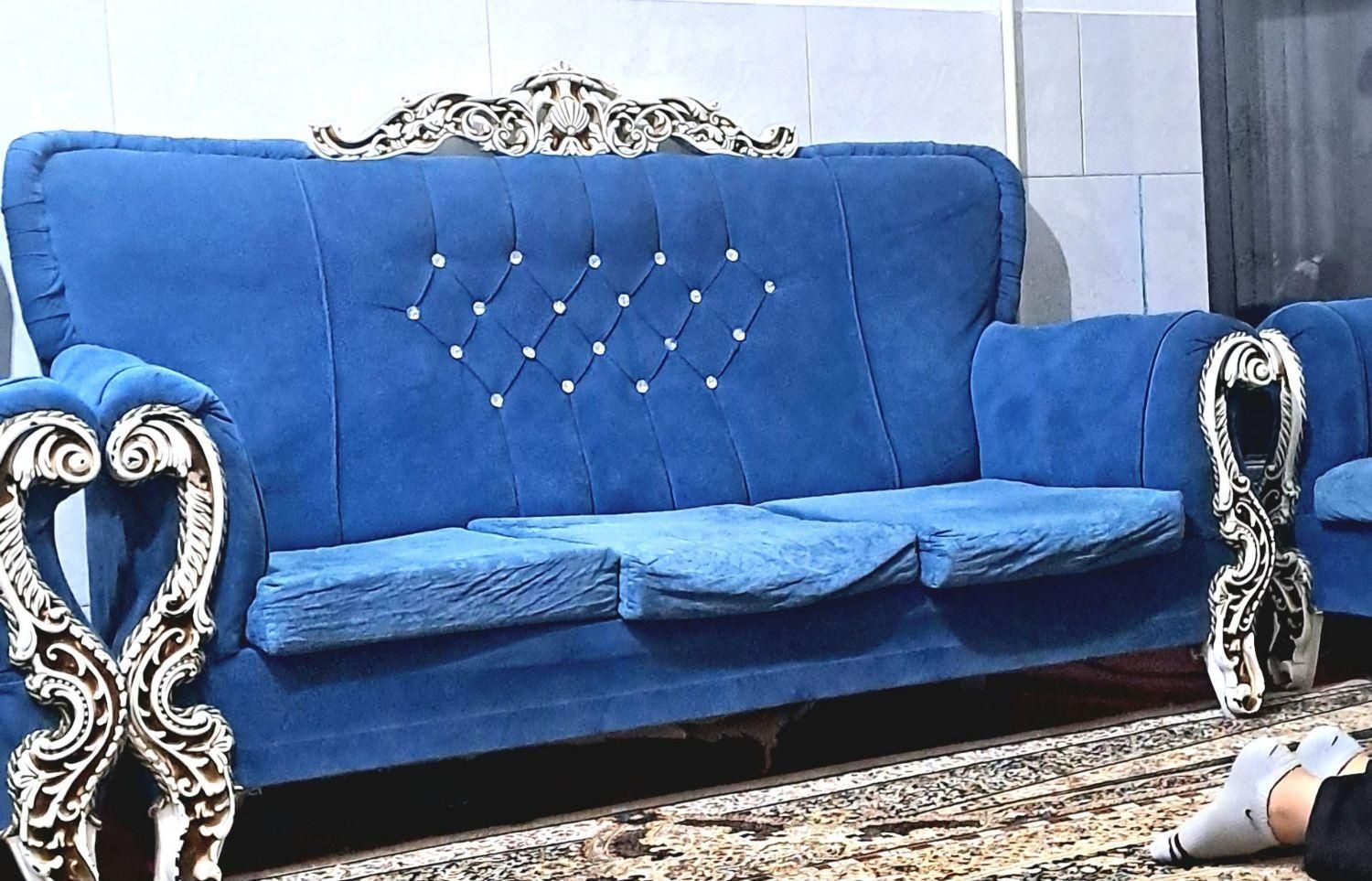 مبل هفت نفره و نهار خوری ست همین مبل ۴ نفره|مبلمان خانگی و میز عسلی|سیرجان, |دیوار
