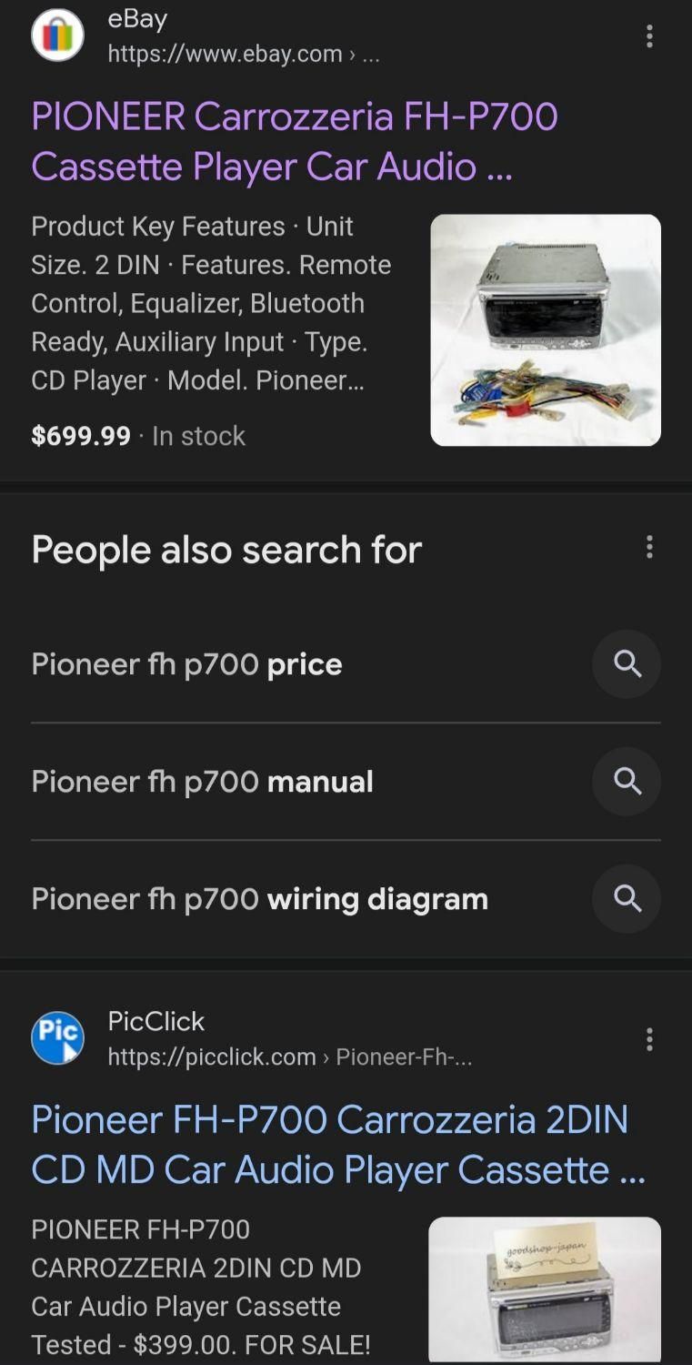 پخش پایونر نو ساخت ژاپن p700 کاروزاریا pioneer نو|قطعات یدکی و لوازم جانبی|تهران, شهید رجایی|دیوار