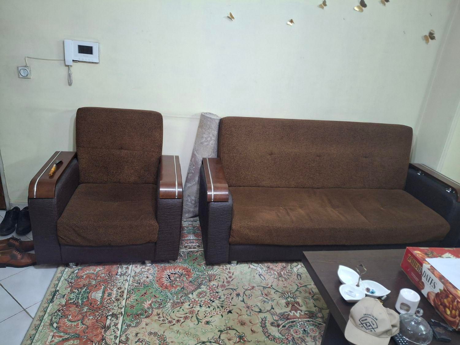 مبلمان 7 نفره راحتی و میز شش نفره غذاخوری|مبلمان خانگی و میز عسلی|تهران, استاد معین|دیوار