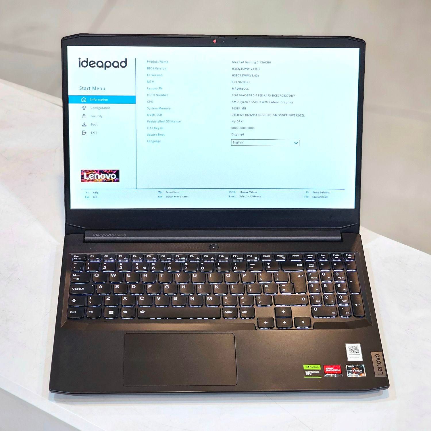 لپتاپ لنوو Lenovo Gaming 3 رم 16 گرافیک RTX|رایانه همراه|شیراز, ملاصدرا|دیوار