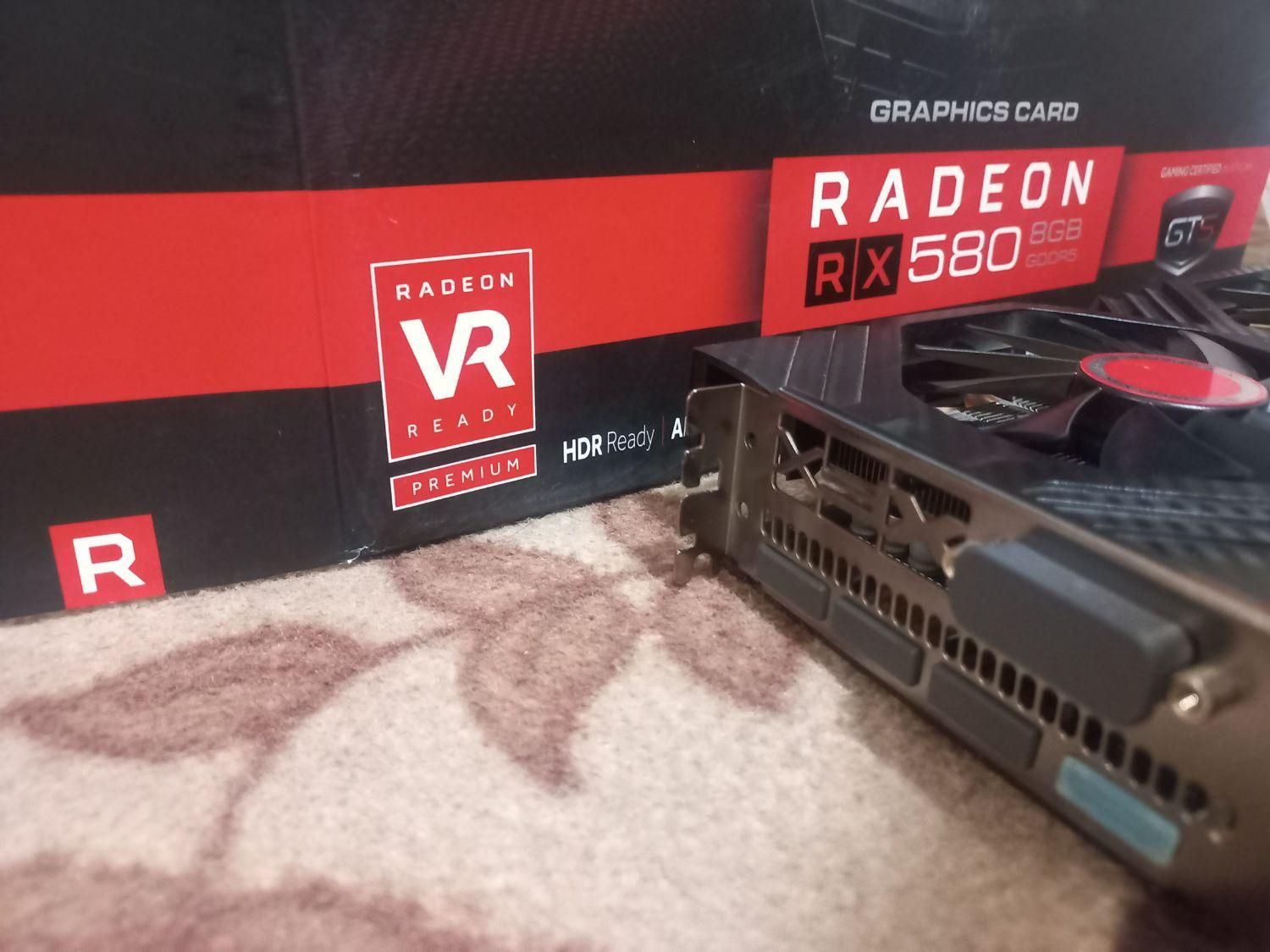 کارت گرافیک Radeon rx580 8g +ocدرحدنو ۳ماه کارکرده|قطعات و لوازم جانبی رایانه|تهران, شهران شمالی|دیوار