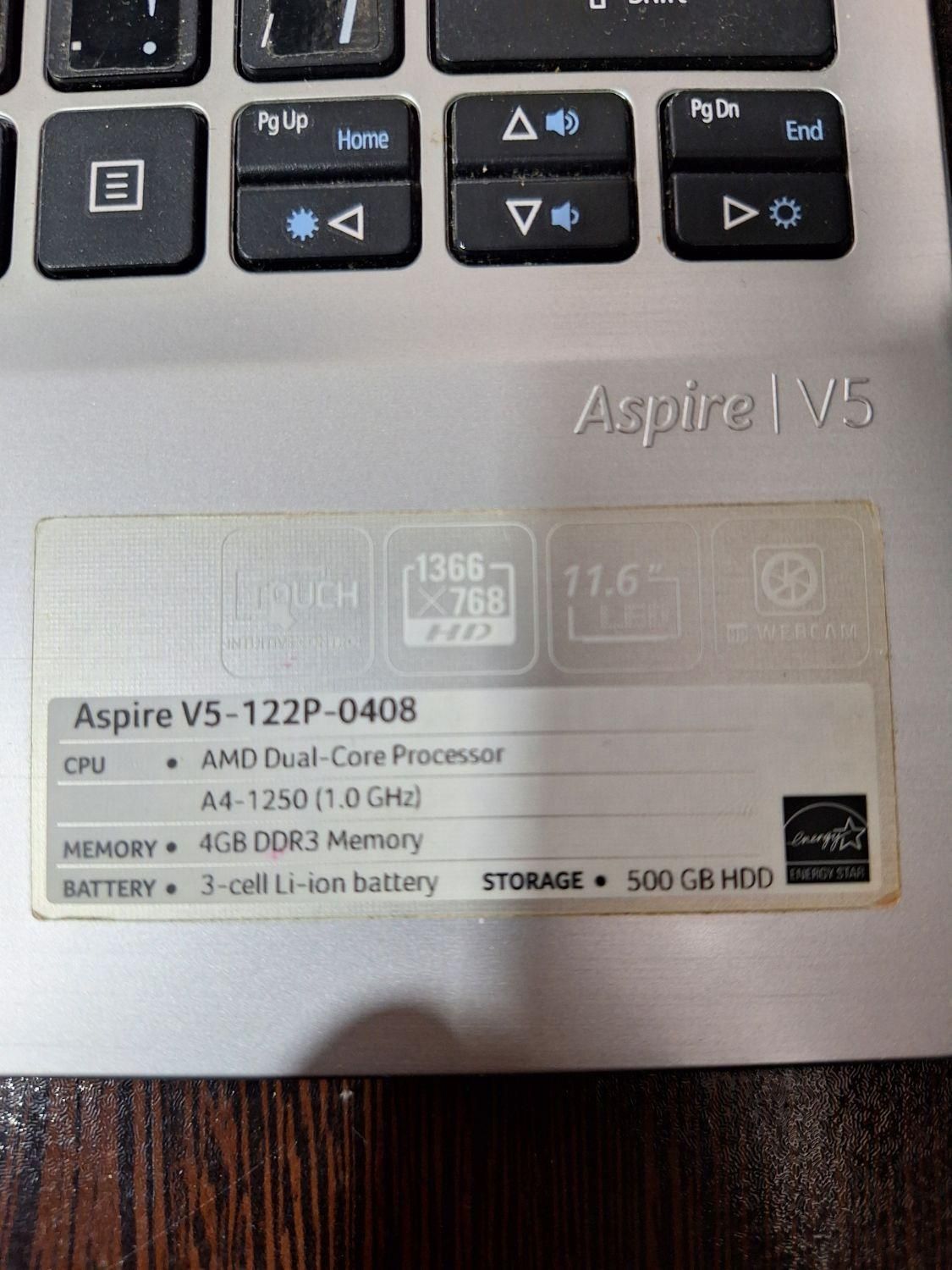 لپ تاپ Acer لمسی|رایانه همراه|شیراز, ریشمک|دیوار