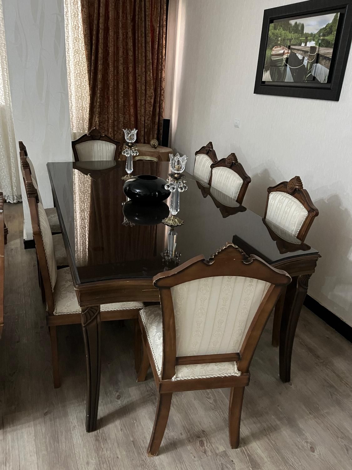 مبل و ناهار خوری کلاسیک چوب گردو|مبلمان خانگی و میز عسلی|کرج, شهرک بنفشه|دیوار
