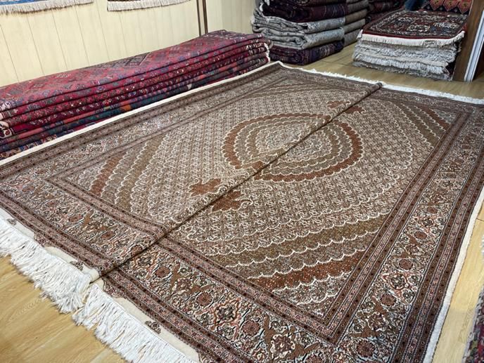 فرش جفت ۹ متری ماهی گل ابریشم تبریز|فرش|تهران, سلسبیل|دیوار