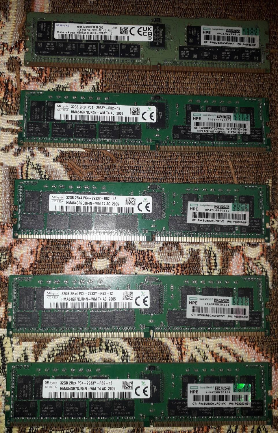 رم سرور HP 32GB 2R*4 PC4 - 2933Y - RB2|قطعات و لوازم جانبی رایانه|تهران, اکباتان|دیوار
