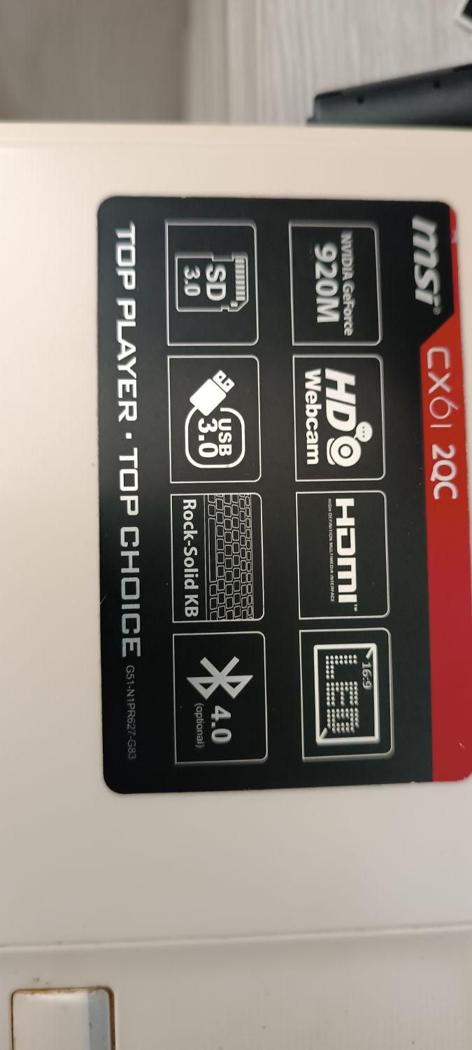 لپ تاپ msi cx61 2qc|رایانه همراه|تهران, یافت‌آباد|دیوار