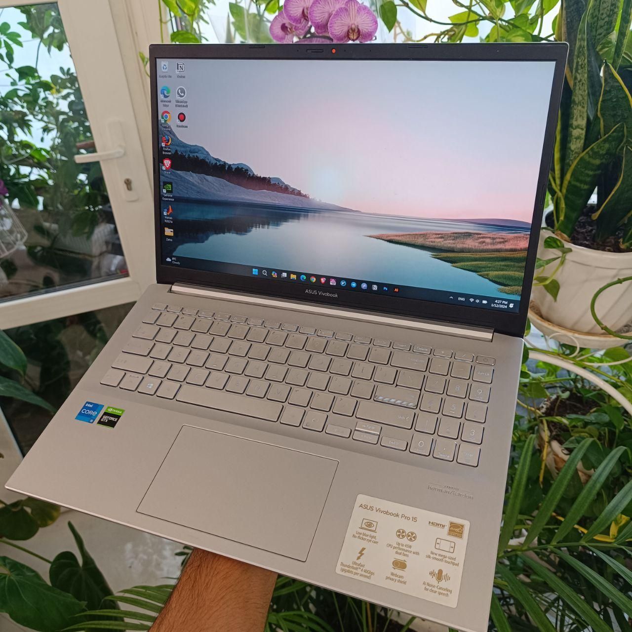 لپتاپ asus vivobook 15 pro سالم و تر و تمیز|رایانه همراه|تهران, سنایی|دیوار