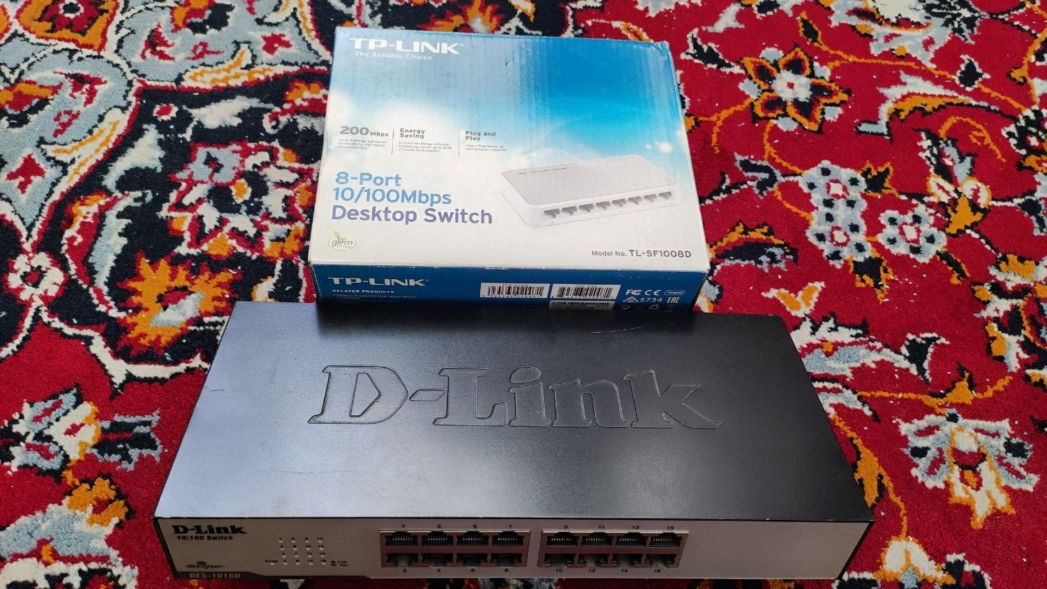 2عدد سوییچ D-Link / Tp-link|مودم و تجهیزات شبکه|تهران, سبلان|دیوار