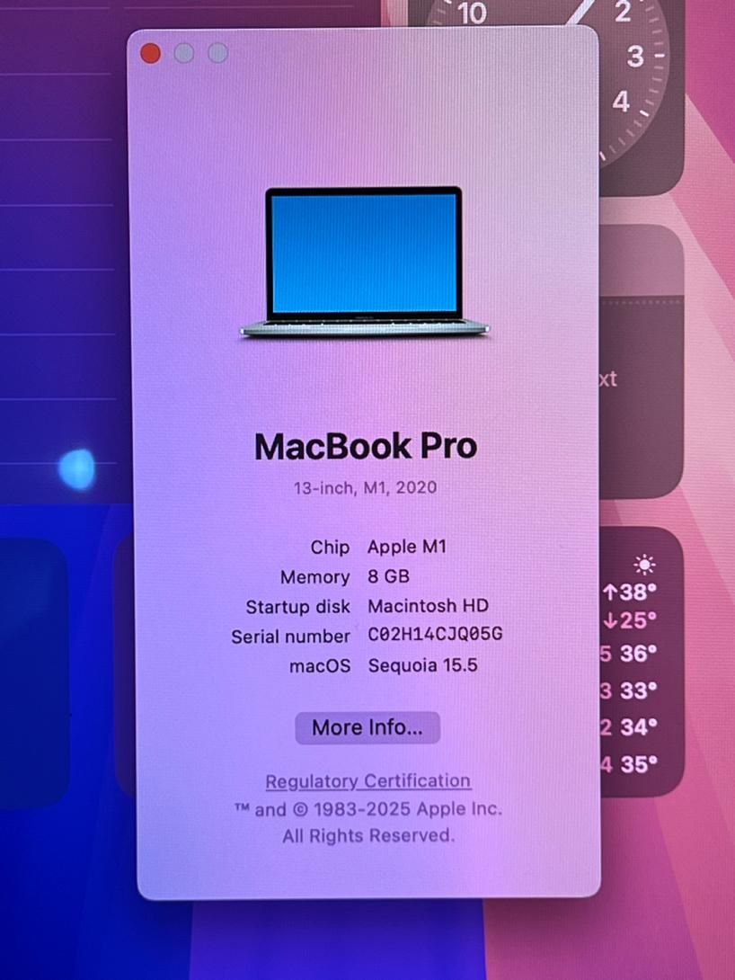 مک بوک پرو M1 macbook pro|رایانه همراه|تهران, نبی اکرم(ص)|دیوار