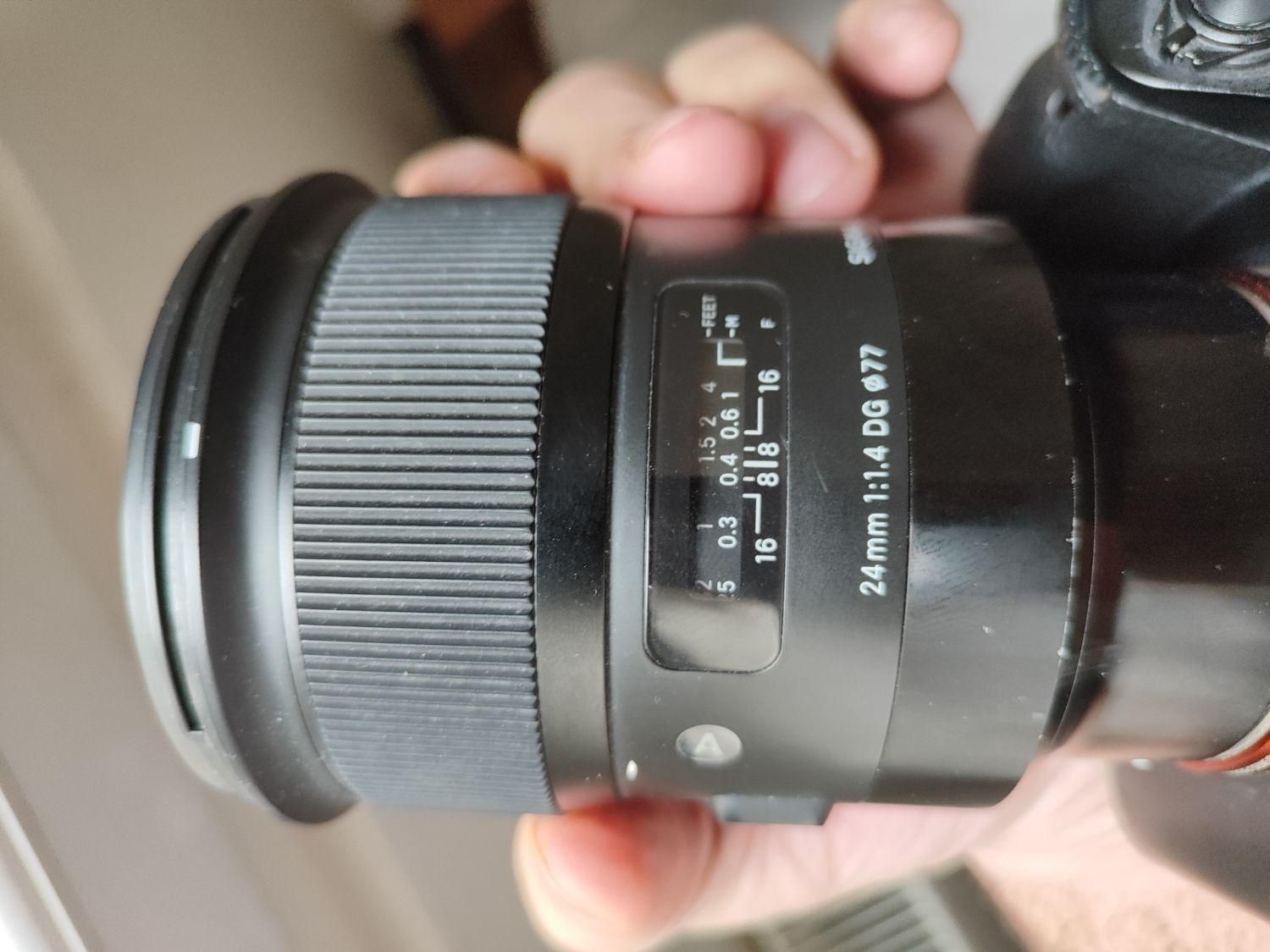 لنز سیگما Sigma 24mm f/1.4 DG hsm Art Lens|دوربین عکاسی و فیلم‌برداری|تهران, امام حسین(ع)|دیوار