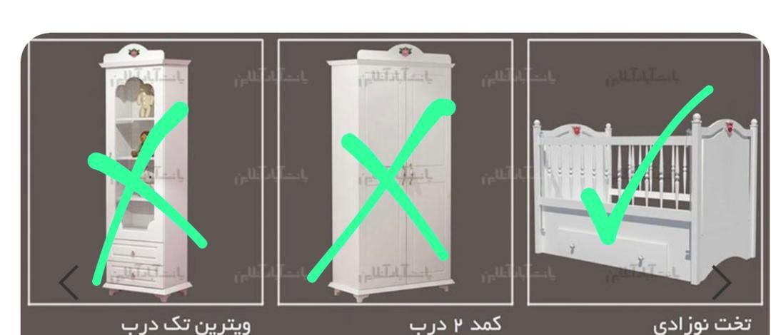 تخت خواب نوزاد و نوجوان دخترانه|تخت و سرویس خواب|تهران, شاهین|دیوار