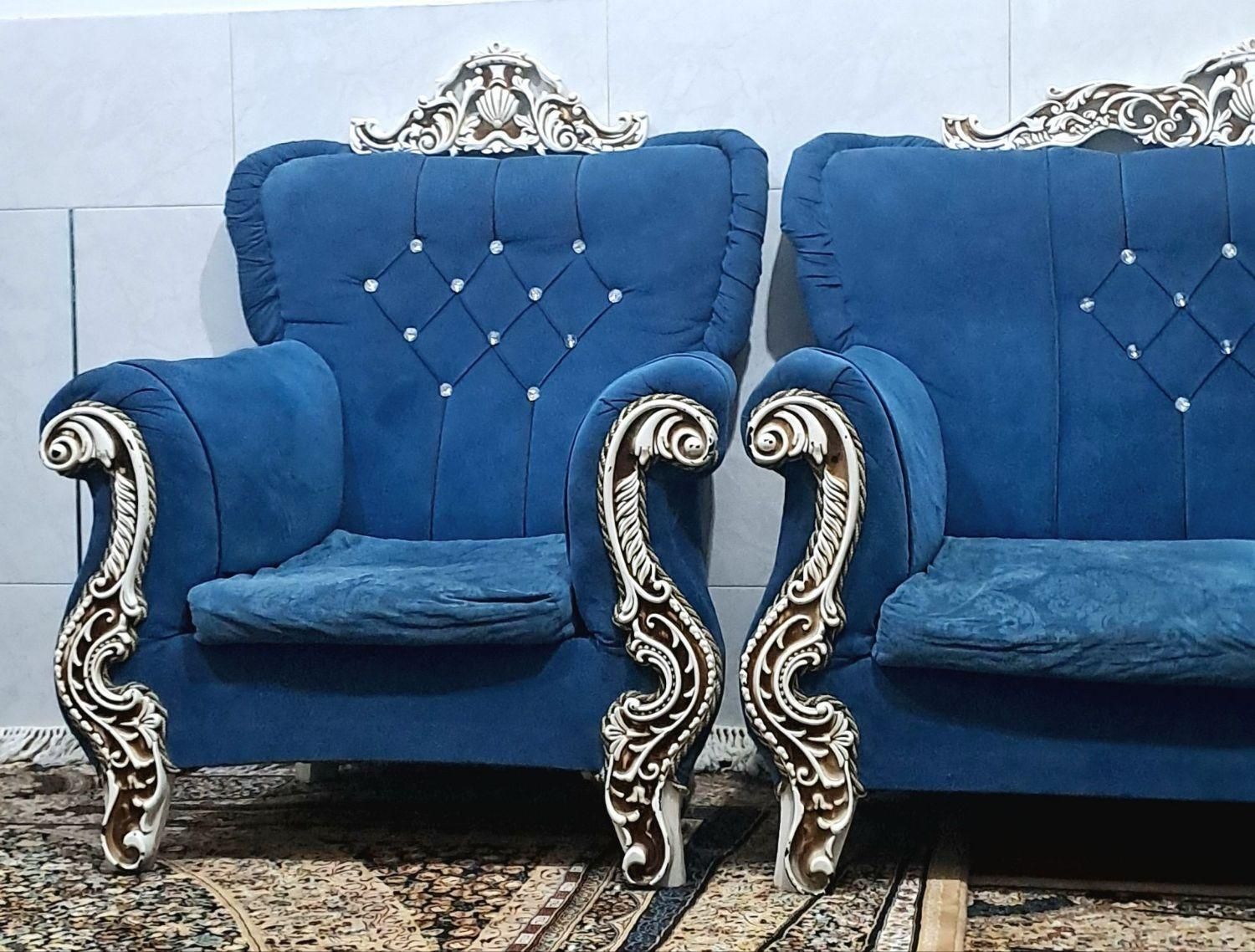 مبل هفت نفره و نهار خوری ست همین مبل ۴ نفره|مبلمان خانگی و میز عسلی|سیرجان, |دیوار
