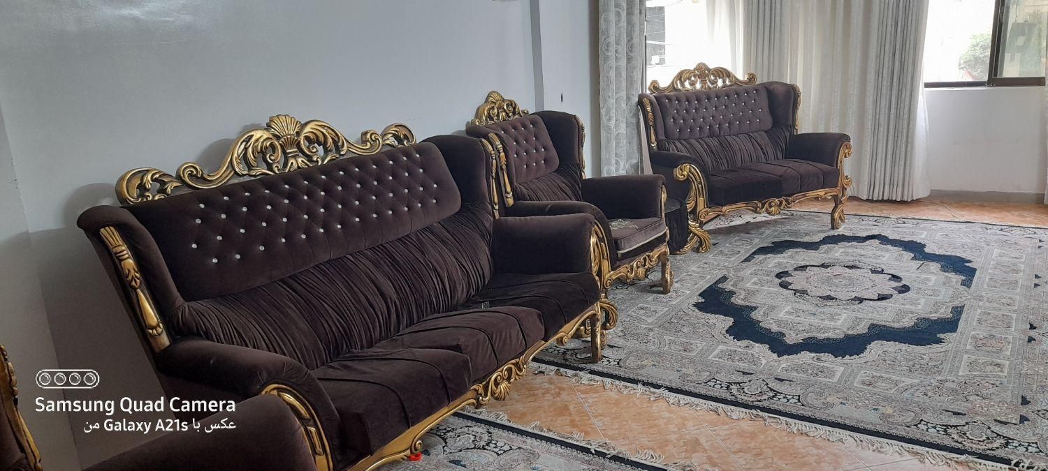 مبل سلطنتی چوبی|مبلمان خانگی و میز عسلی|آمل, |دیوار