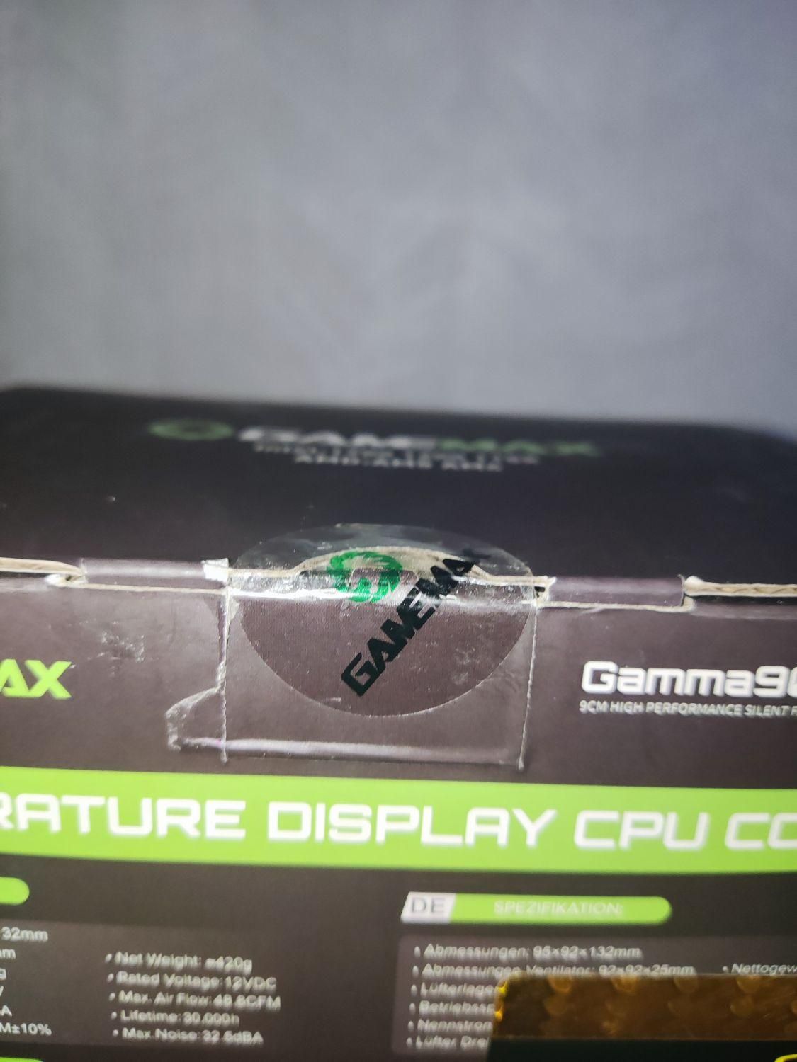 فن خنک کننده cpu gamma 90 digital wh|قطعات و لوازم جانبی رایانه|بروجرد, |دیوار