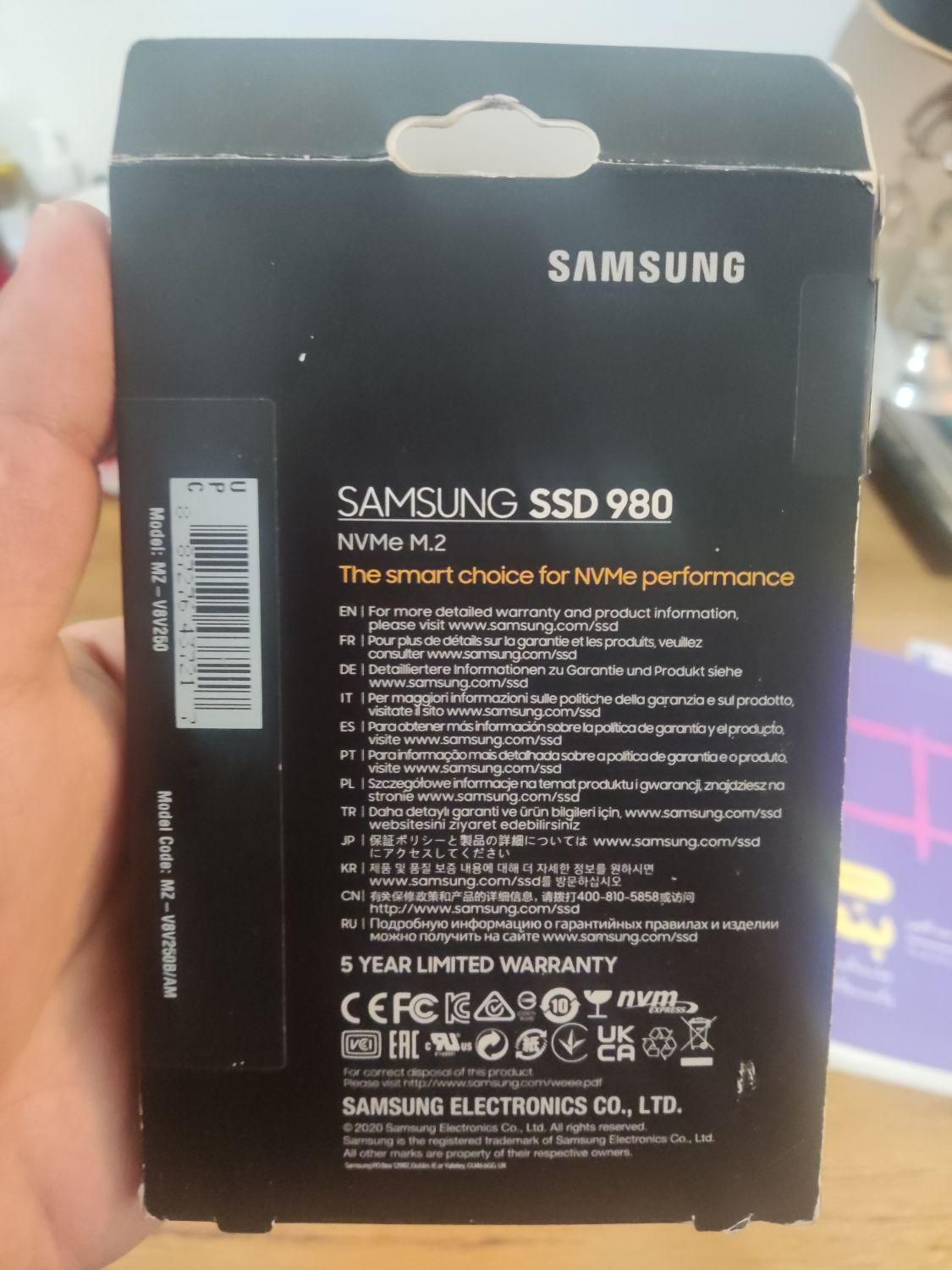 SSD Samsung 980 250gb|قطعات و لوازم جانبی رایانه|تهران, دردشت|دیوار