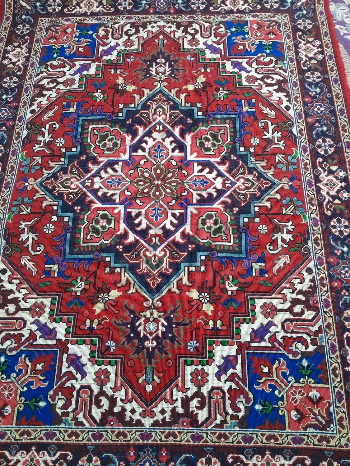 یک تخته قالیچه هریس تاجری اصل|فرش|مراغه, |دیوار