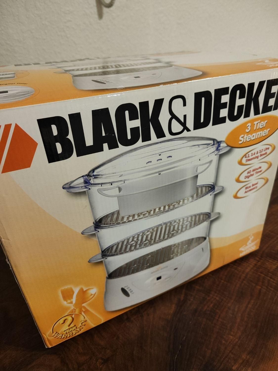 بخارپز سه طبقه بلک اند دکر BLACK & DECKER HS4000|اجاق گاز و لوازم برقی پخت‌وپز|تهران, اکباتان|دیوار