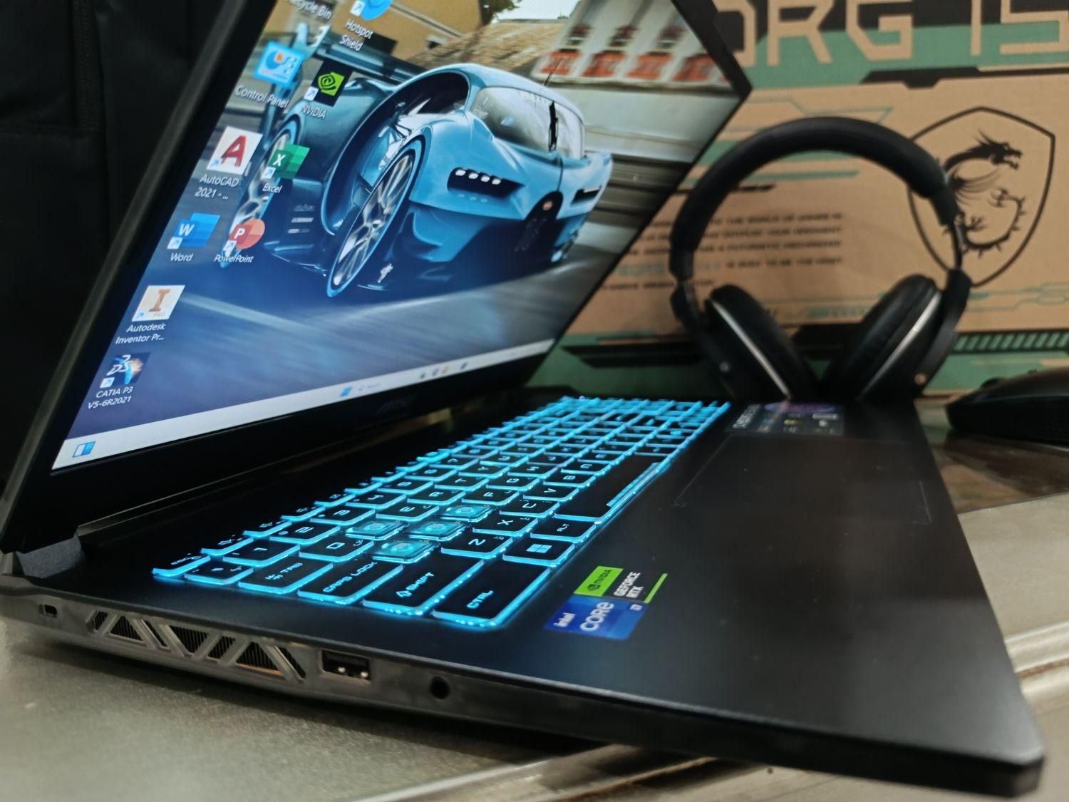 لپتاپ MSI i7 حرفه ای برای گیمینگ رندر و ترید|رایانه همراه|تهران, نیرو هوایی|دیوار