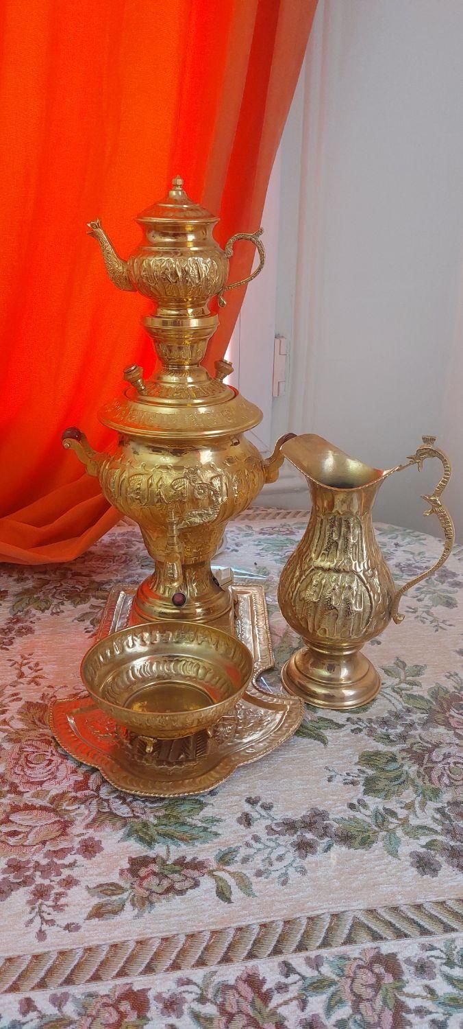 سماور برقی سنتی برنجی|سماور، چای‌ساز، قهوه‌ساز|تهران, تهرانپارس غربی|دیوار