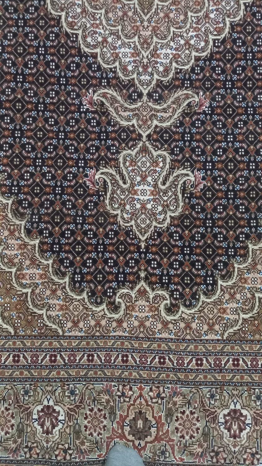 فرش دستبافت ماهی خوی جفت ۶متری سرمه ای|فرش|تبریز, |دیوار