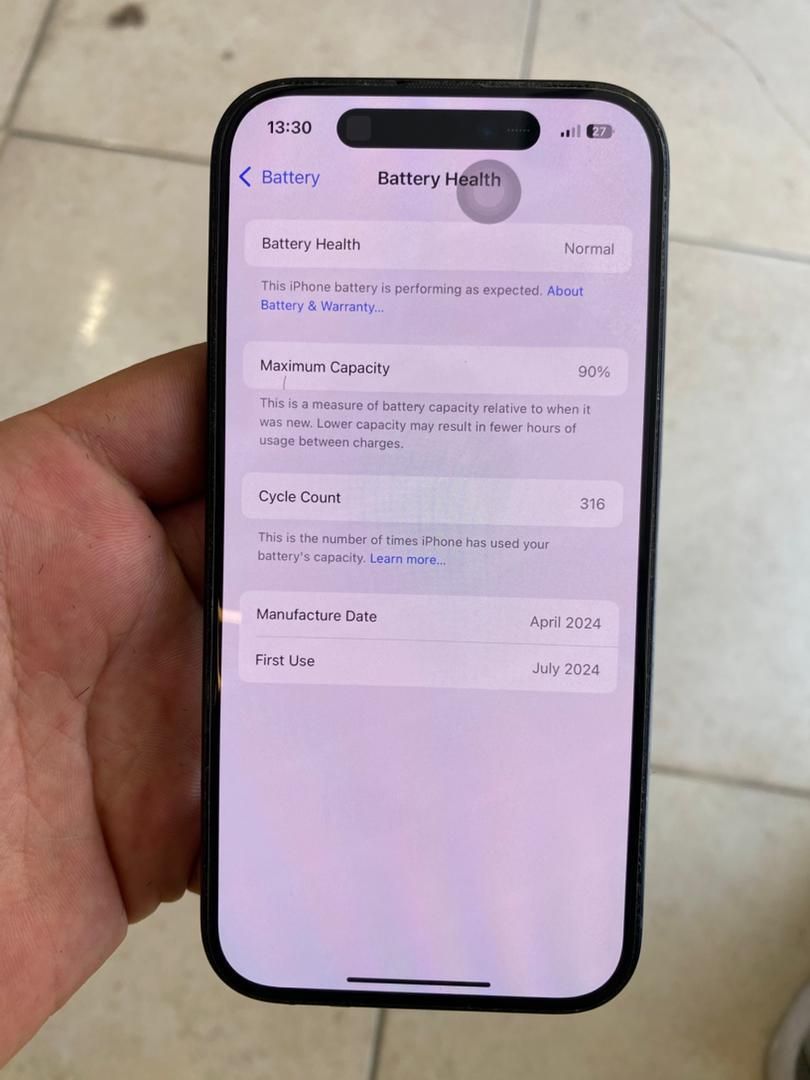 اپل iPhone 15 با حافظهٔ ۱۲۸ گیگابایت|موبایل|اصفهان, دشتستان|دیوار