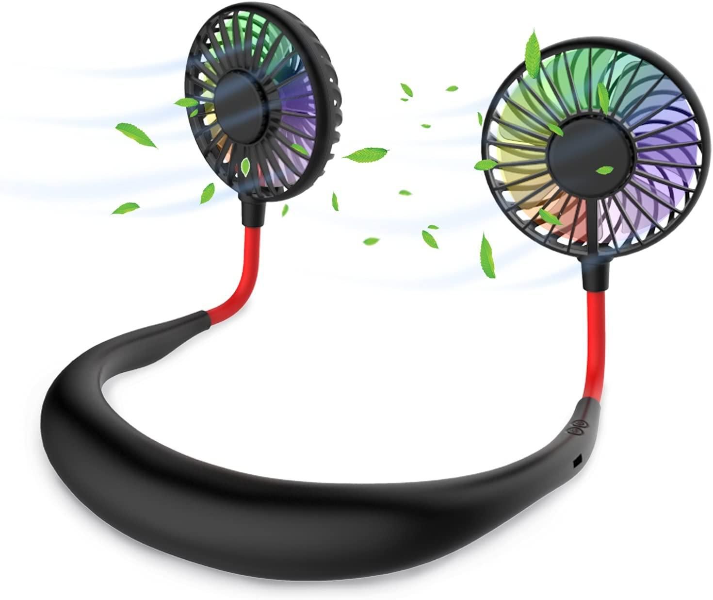 پنکه گردنی شارژی دارای LED|پنکه و تصفیه‌کنندهٔ هوا|تهران, الهیه|دیوار