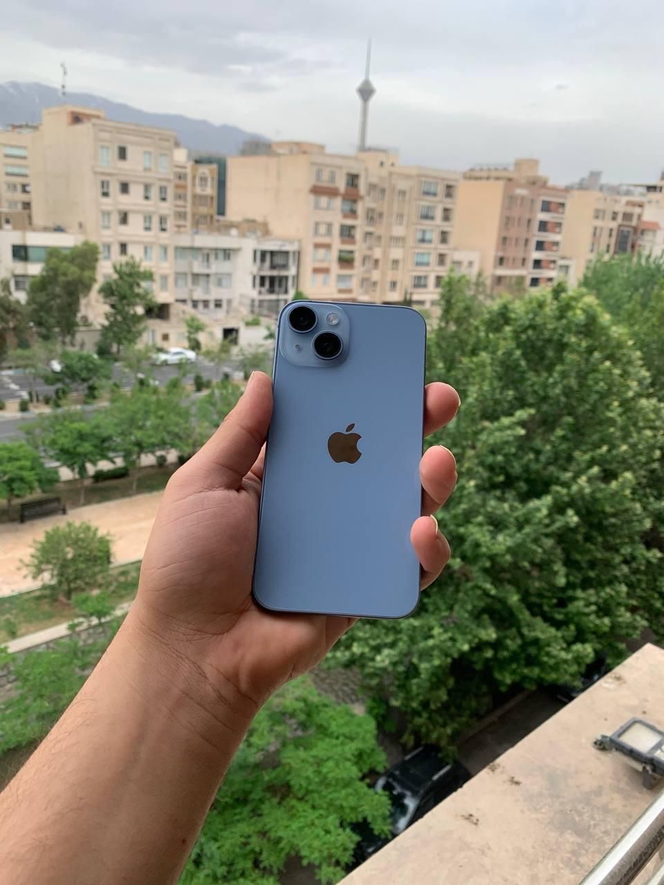 اپل iphone 14 با حافظهٔ ۱۲۸ گیگابایت آبی بدون نقطه|موبایل|تهران, نارمک جنوبی|دیوار