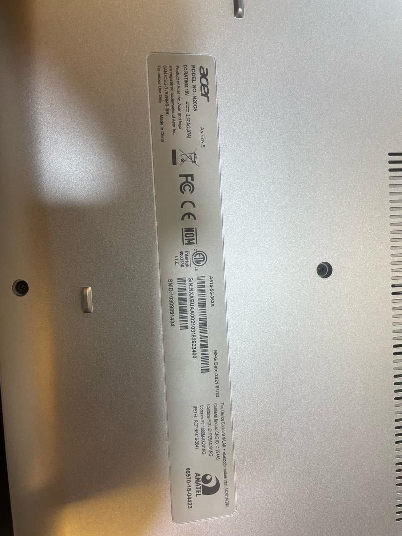 لپ تاپ اوپن باکس Acer Aspire5 i3 1115G4|رایانه همراه|کرمان, |دیوار