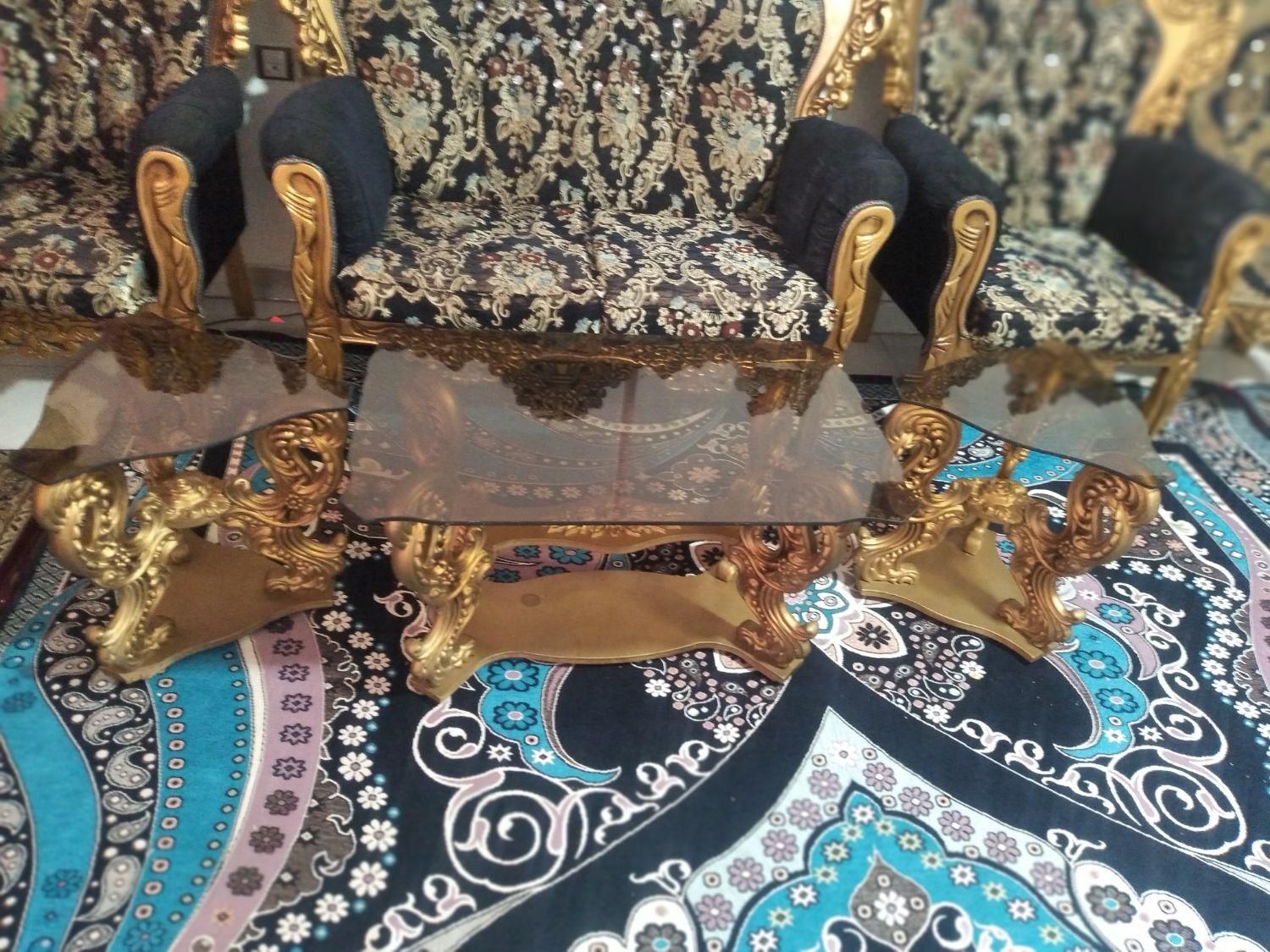 مبل استیل سلطنتی|مبلمان خانگی و میز عسلی|تهران, شهرک کیانشهر|دیوار