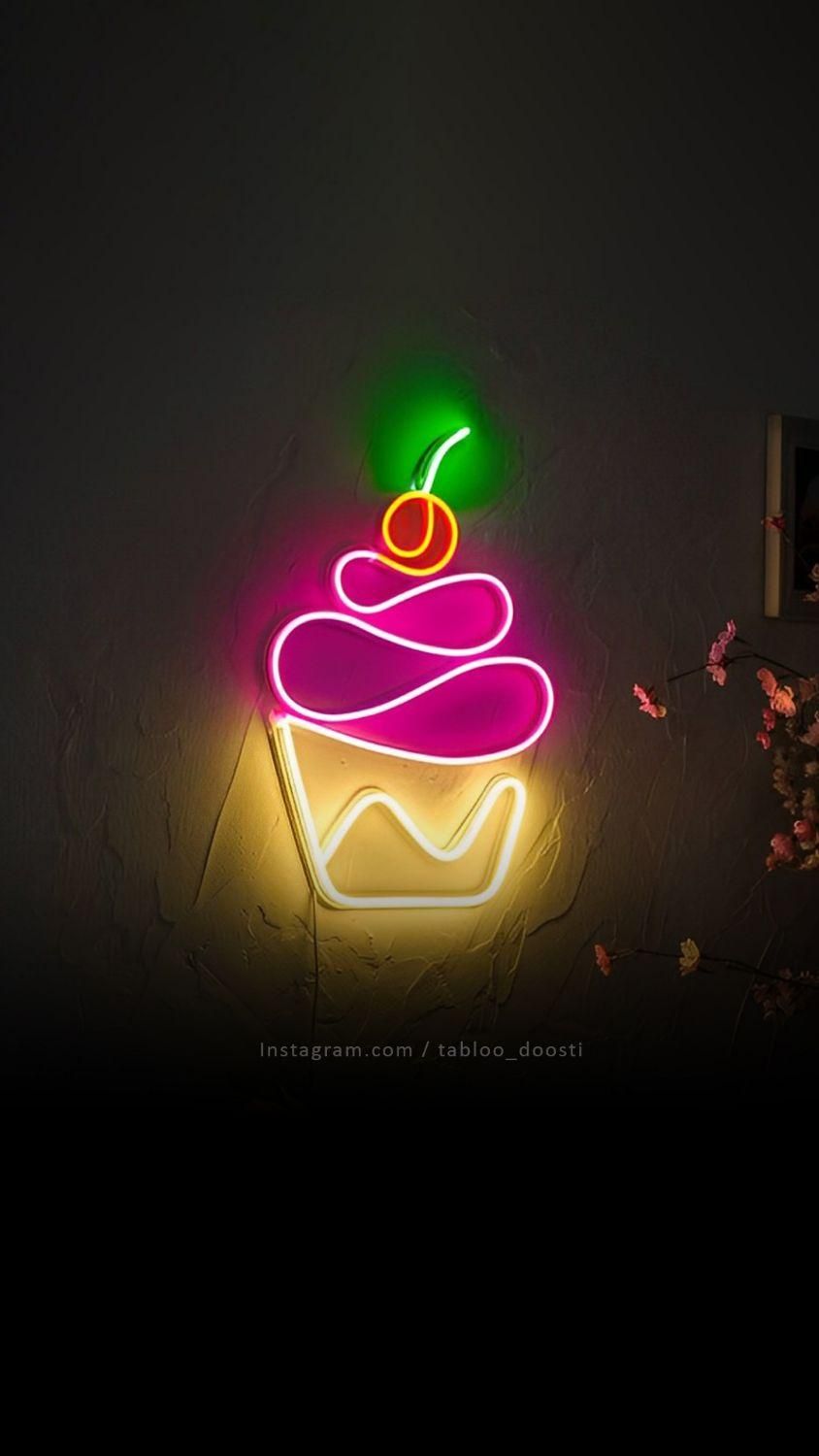 تابلو LED نئون برجسته چنلیوم تابلو سازی|فروشگاه و مغازه|اصفهان, مرداویج|دیوار